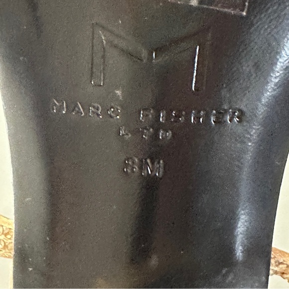 Marc Fisher Camille Gold Rhinestone Ankle Wrap Stiletto Heels 8 Holiday - Picture 10 of 12